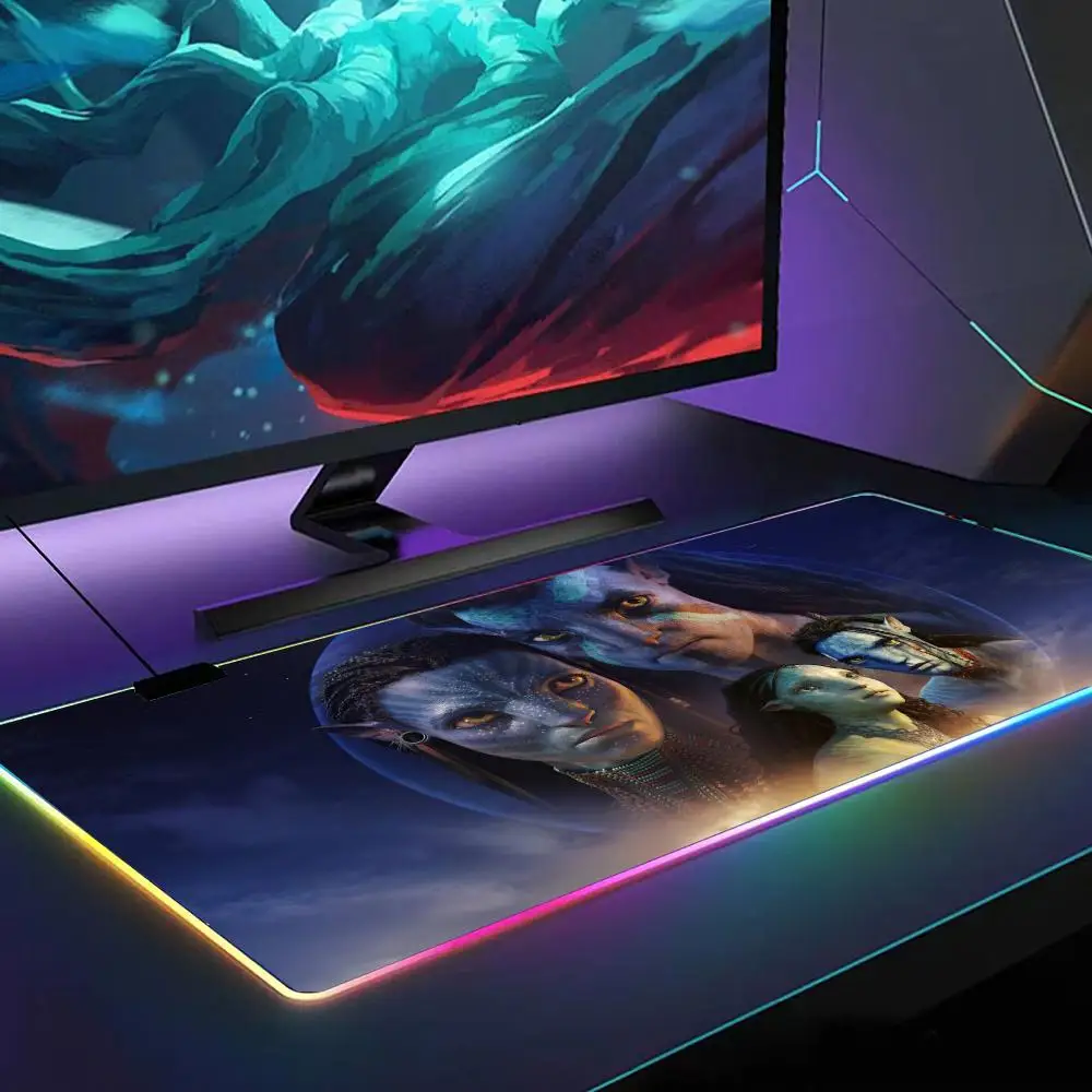 

Avatar Mouse Pad RGB Gaming Mouse Pad Desk Mat HD Gamer Large LED Light XXL MousePads
