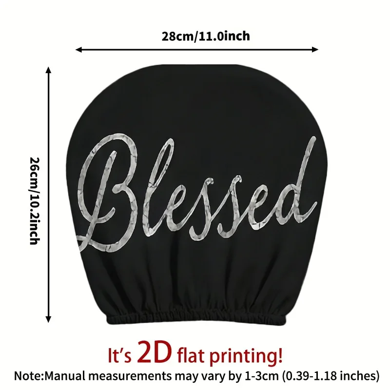 2pcs 100% Polyester 2D Retro Black And White 