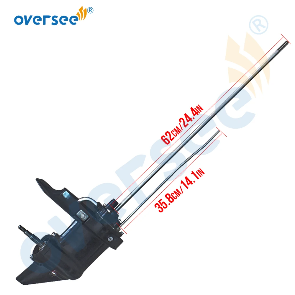 Outboard Lower Casing Assy (L) For Hangkai Outboard Motor 5HP 6HP 2 Stroke Long Driver Shaft Gear Box Assy 8T