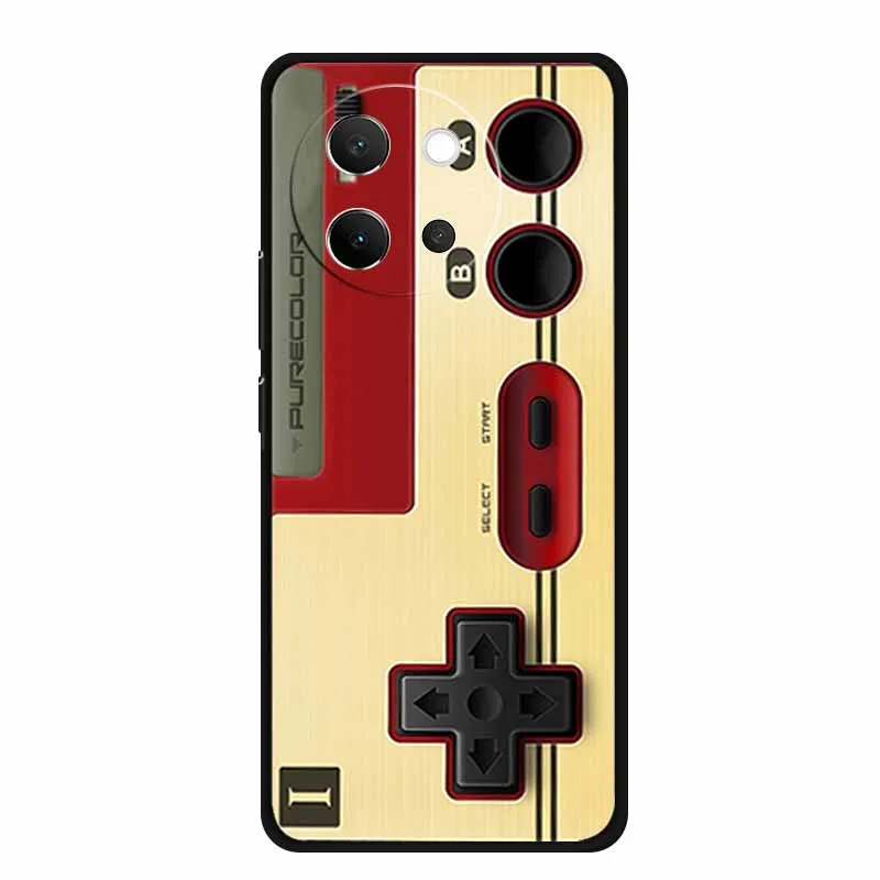 For Vivo V40 Lite Case Black Silicone Soft Back Cover Case For Vivo V40 Lite 5G Phone Case Cover V 40 V40lite 6.78\