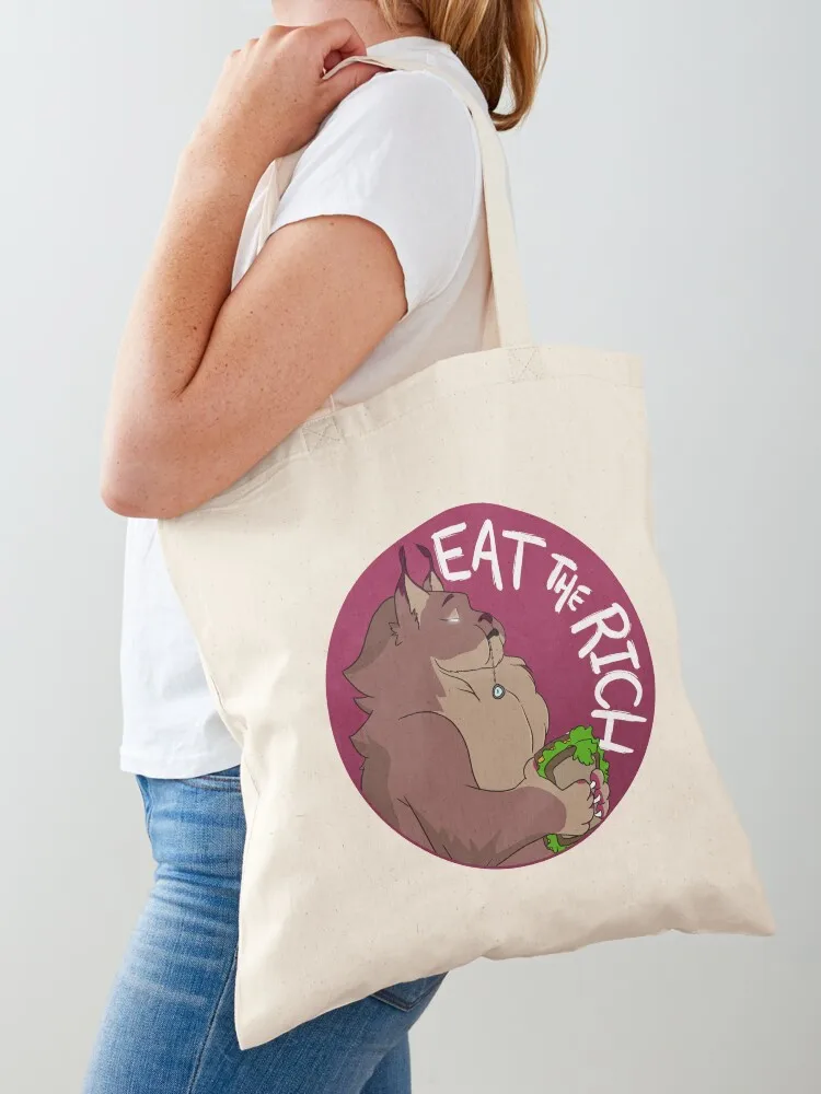 

Eat the Rich Tote Bag Shopper women bag Women's shopper bag Women's tote