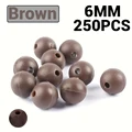 6MM Brown 250PCS