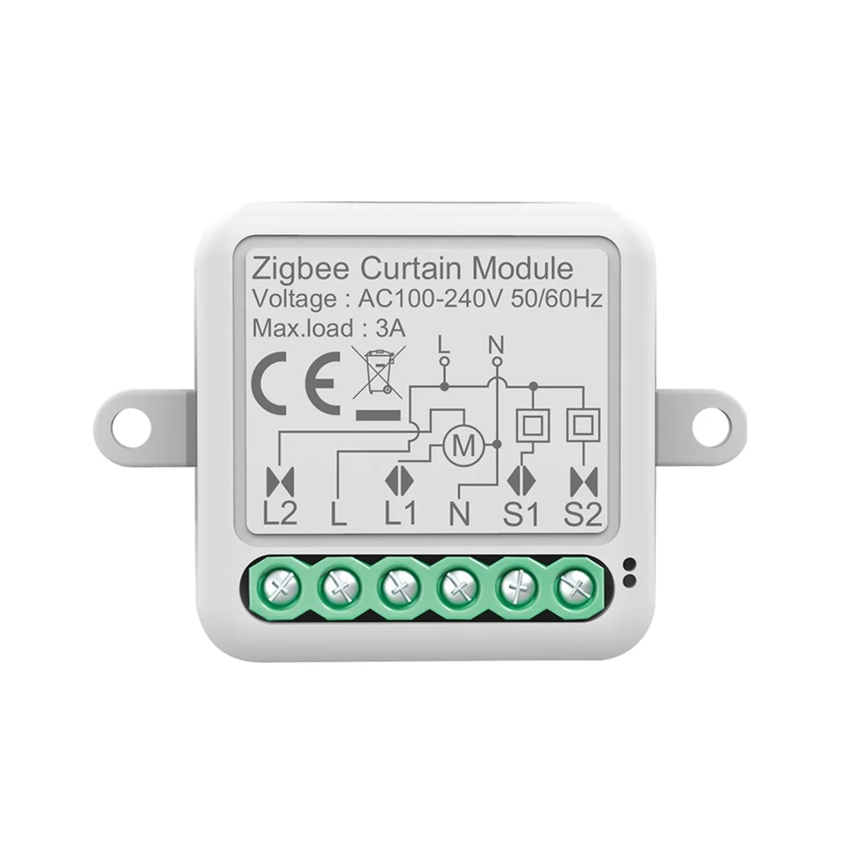 ABGN Tuya Zigbee Smart Curtain Switch Module Intelligent Circuit Breaker Support APP Remote Control for Curtain Switch