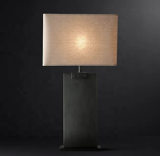 Vintage Table Lamp Reading Lighting Modern Led Hotel Desk Lamp Rectangular Column Table Lamp TL1004/1