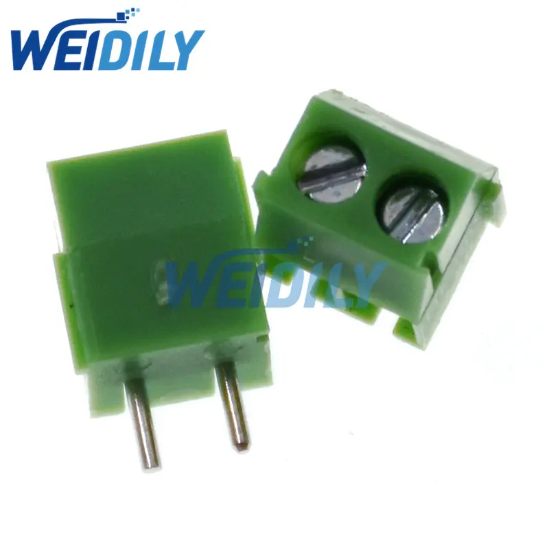 10PCS Terminals KF350-3.5-2P KF350-2P 300V 10A Screw 2Pin 3.5mm Straight Pin PCB Screw Terminal Block Connector 24-18AWG