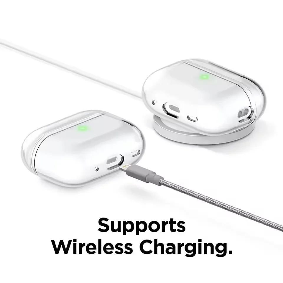 2025 New Earphone Case For Airpods Pro3 Shockproof with Lanyard Strap for Airpods Pro3 Clear Soft Wireless Charging Case Cover view 2