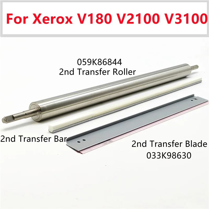 2nd Transfer Roller 059K86844 Transfer Cleaning Blade 033K96890 Lubricant Bar For Xerox Versant 80 180 2100 V80 V180 V2100 V3100