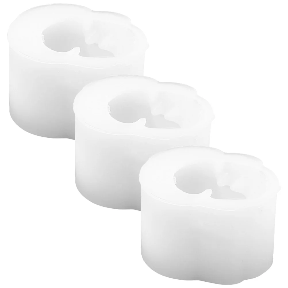 

3Pcs Skull Shaped Silicone Mold Epoxy Resin Casting Craft Making Flexible Wear-Resistant Supplies