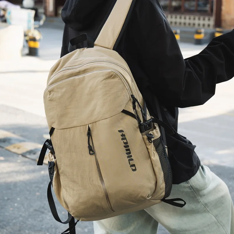 Black White Khaki Gray Teenager Backpacks Lightweight Versatile High School Boy&Girls Bookbags Fashion Casual Travel Backpacks