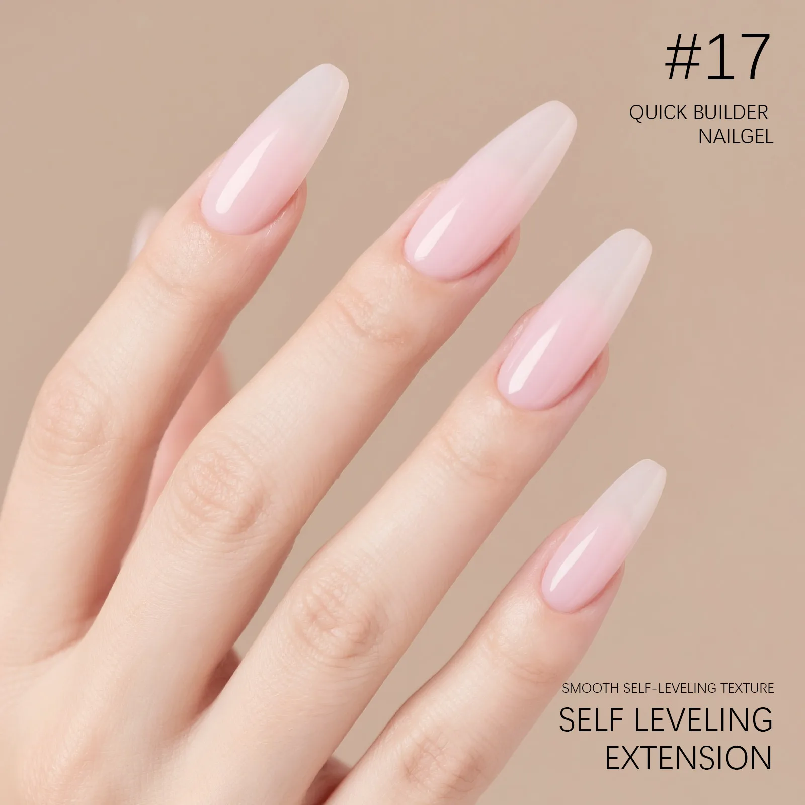CANNI UV Construction Gel Fast Builder Nagelgel in der Flasche HEMA TPO FREE Jelly Pink Nude Color Semi Permanent Soak Off UV LED Gel – Detail 14