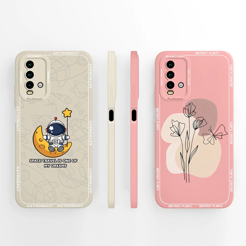 For Redmi 9T 9 Power Case Cute Trendy Phone Cases For Xiaomi Redmi 9 T 9Power Redmi9T Back Cover Soft Liquid Silicone Funda Capa