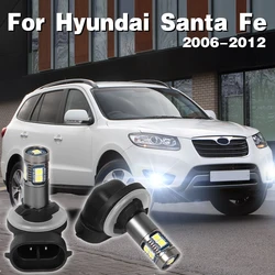 Lámpara LED antiniebla delantera para coche, luz Blub para Hyundai Santa Fe SantaFe 2006, 2007, 2008, 2009, 2010, 2011, 2012, accesorios