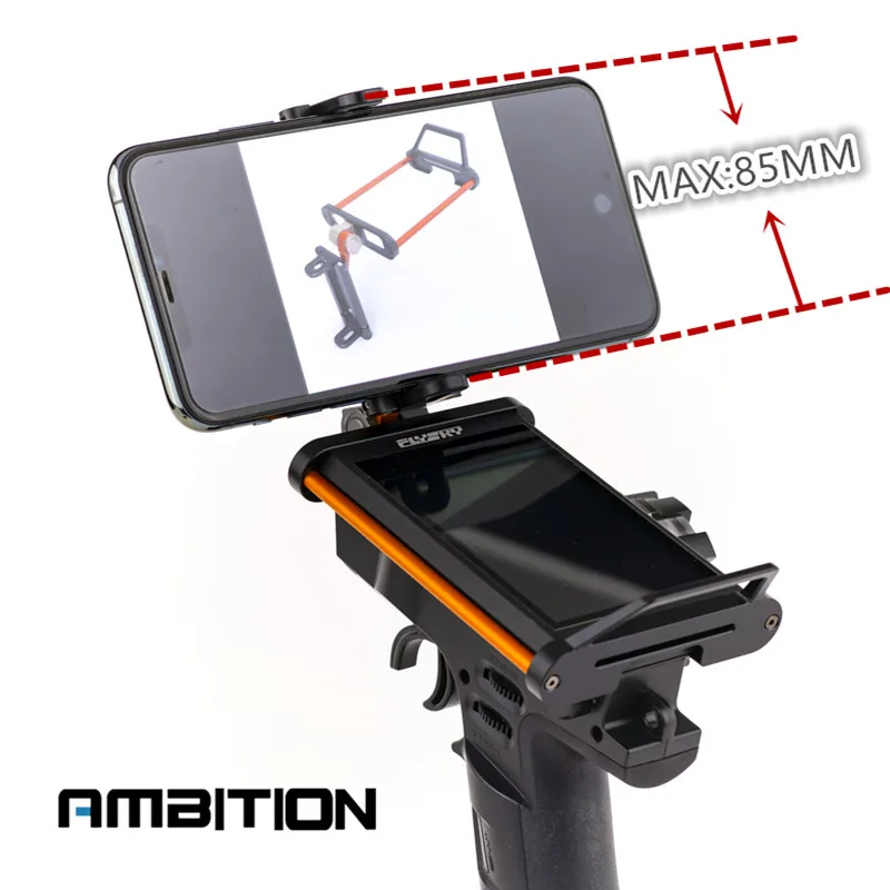 NEW PRODUCT CNC  Remote Control Modification Mobile Phone Metal Bracket Stand For Flysky Noble NB4/PRO