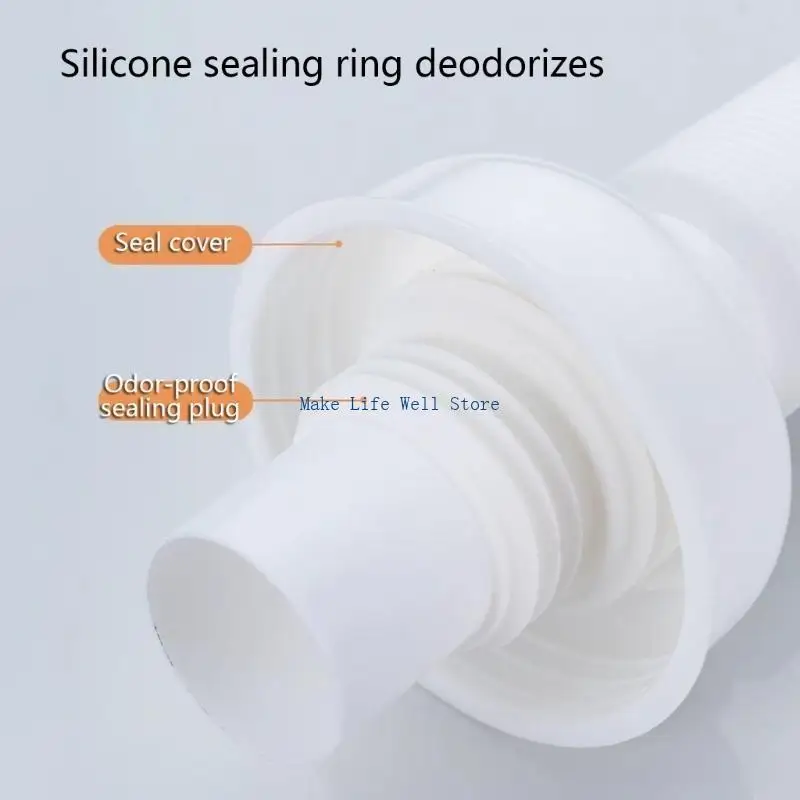 

Rotatable Not Odor Drain Pipe Easy To Install & Clean ABS Rotating Drain Pipe Bathroom Accessory for Washbasin & Sink