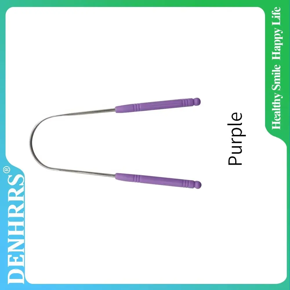 1 قطعة العناية بالفم الفولاذ المقاوم للصدأ اللسان مكشطة رائحة الفم الكريهة مكنسة أداة صحية فرشاة من الفولاذ المقاوم للصدأ