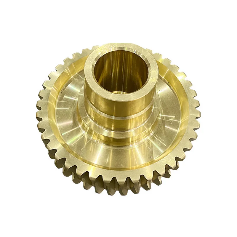 

Custom Brass Worm Gear CNC Machined Bronze Worm Wheel for Industrial Reducer Custom 5 Axis Milling Turning Parts