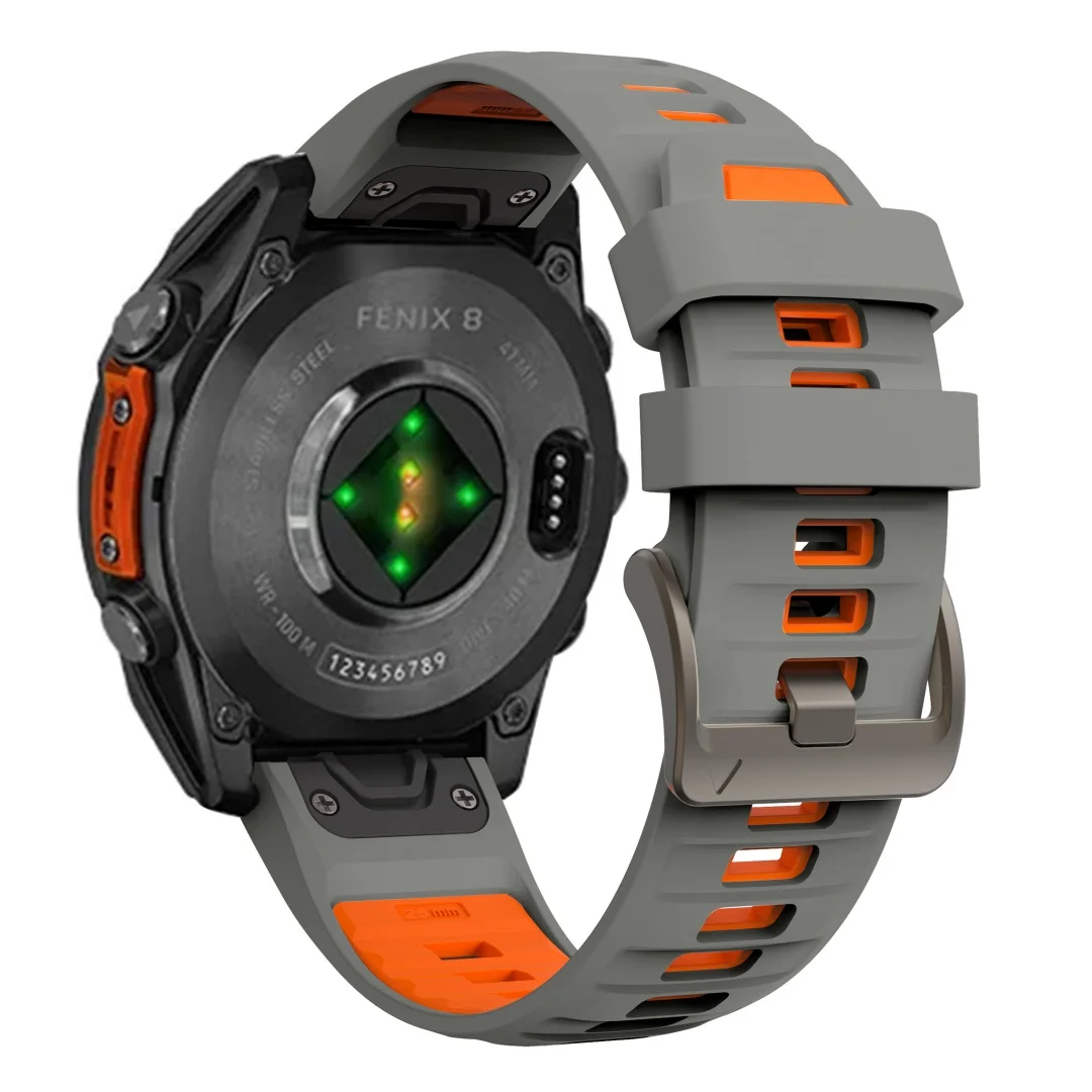 QuickFit 22mm 26mm Silikonarmband für Garmin Fenix 9 Pro 8 7 7X 7Pro 6X 6 5 5X/Epix 2 47mm 51mm Atmungsaktives Armband Uhrenband – Detail 9