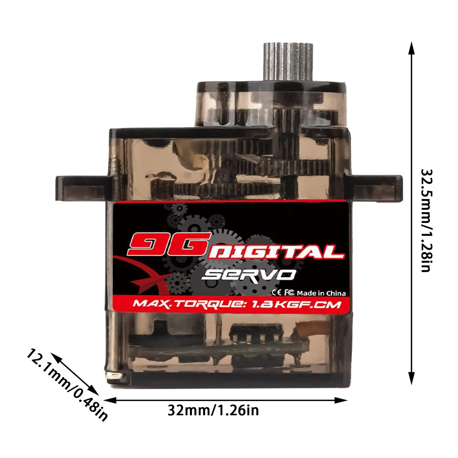 Servomoteur numérique RC, jouet, Angle de contrôle de 1.4Kg, accessoire robotique à faible bruit de 180 degrés pour débutants, garçons et adolescents