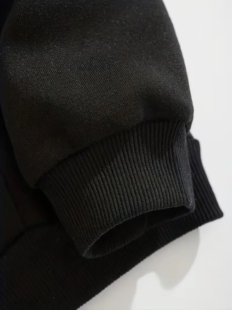 Women Oversized Zip Up Hoodie Solid Black Loose Full Zipper Hooded Sweatshirt Casual Pocket Streetwear Soft Thick Hooded Jacket