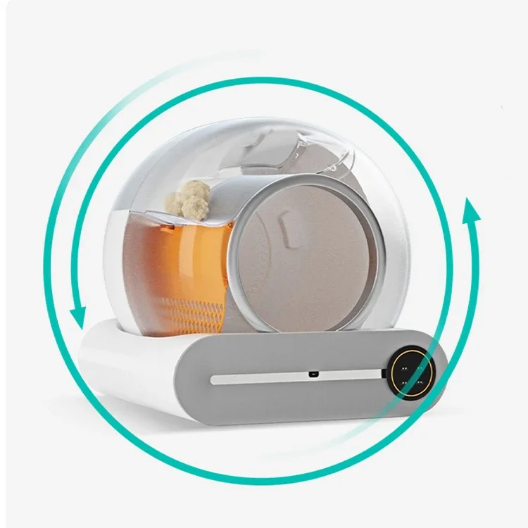 App wifi controle inteligente inteligente automático gato litt caixa auto limpeza grande animal de estimação seguro fácil de limpar