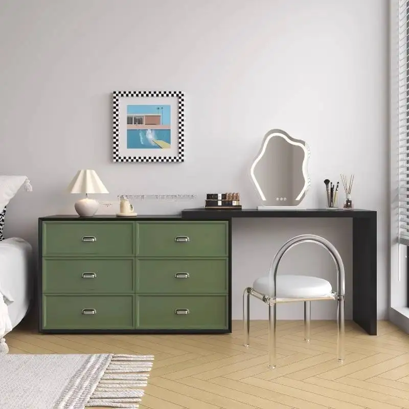 

Simple Decor Vanity Table Dest Decor Green Natural Space Saving Makeup Vanity Desk Solid Wood Meuble Coiffeuse Furniture Bedroom
