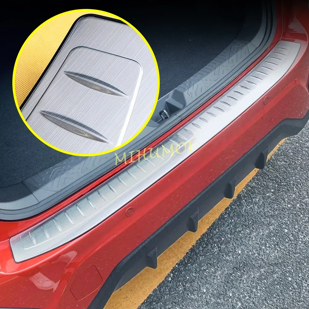 

Stainless Steel Rear Bumper Protector Sill Trunk Tread Plate Trim For Subaru Crosstrek 2024 2025 2026