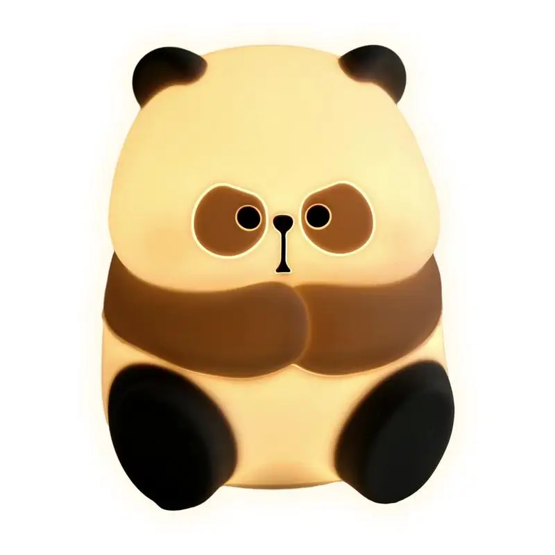 

Panda Lamp Panda Soft Night Light Animal Night Lamp Touch Control Rechargeable Cartoon Panda Desk Lamp Convenient Silicone