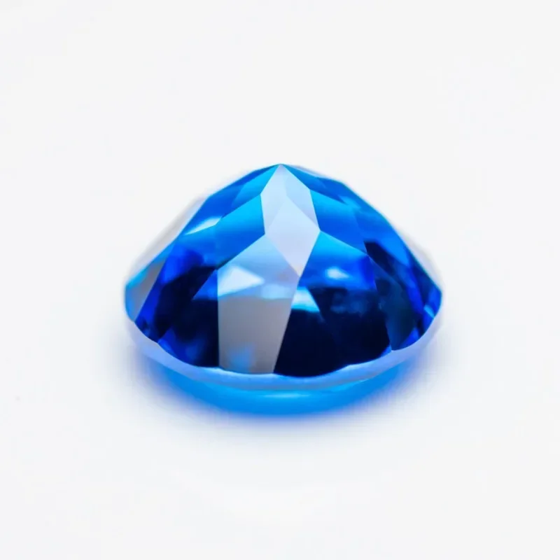 Lab Grown Cobalt Spinel Blue Demon Color Round Shape Charm Gemstones for Diy Jewelry Making Material Selectable AGL Certificate