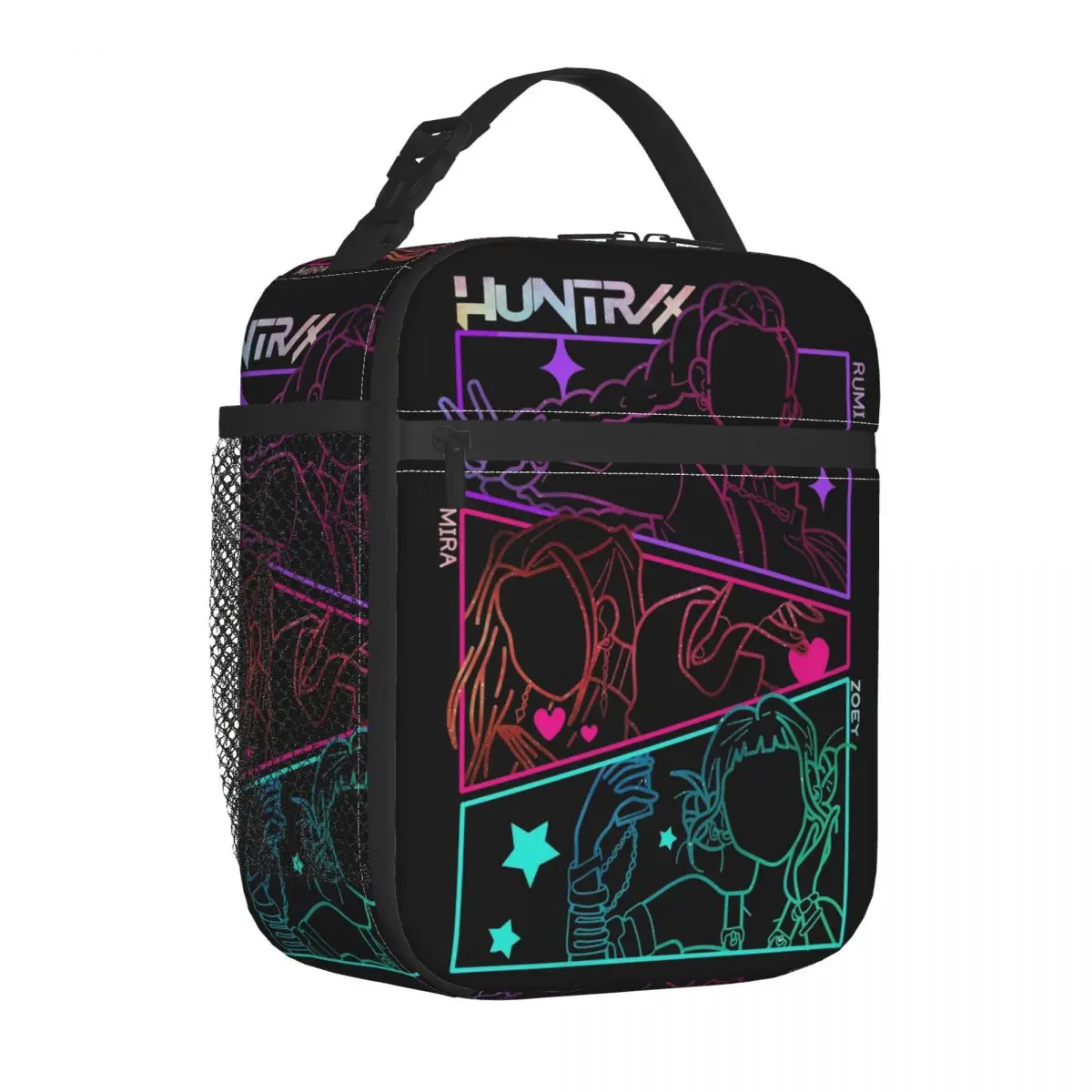 

KPop Demon Hunters Huntrix Product Insulated Lunch Bag For School Office Food Box Reusable Cooler Thermal Lunch Boxes