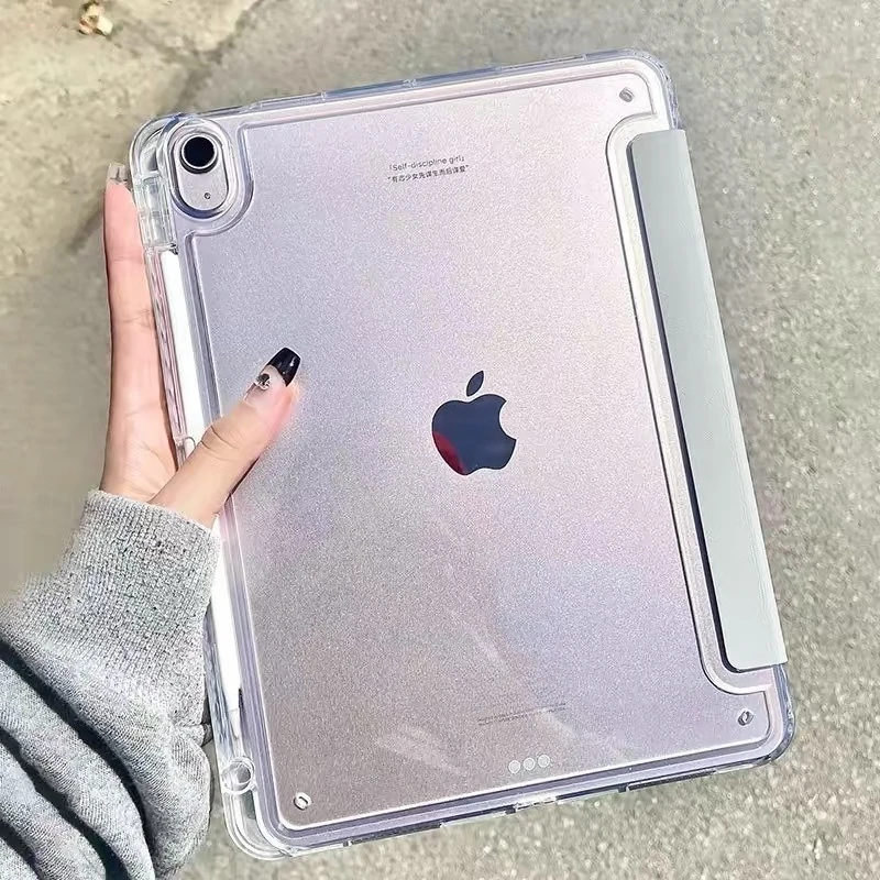 

2026 with Pencil Holder Case for IPad A19 12th A16 11th Air 8 11" 13" M4 A3354 A3355 A3356 Stand Cover IPad 11 10th 10.9" Fundas