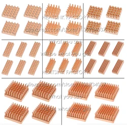 100% Pure Copper Radiator Cooler Heatsink DIY Cooling For Memory RAM VGA DDR GPU IC Chipset With Thermal Tape Assembled