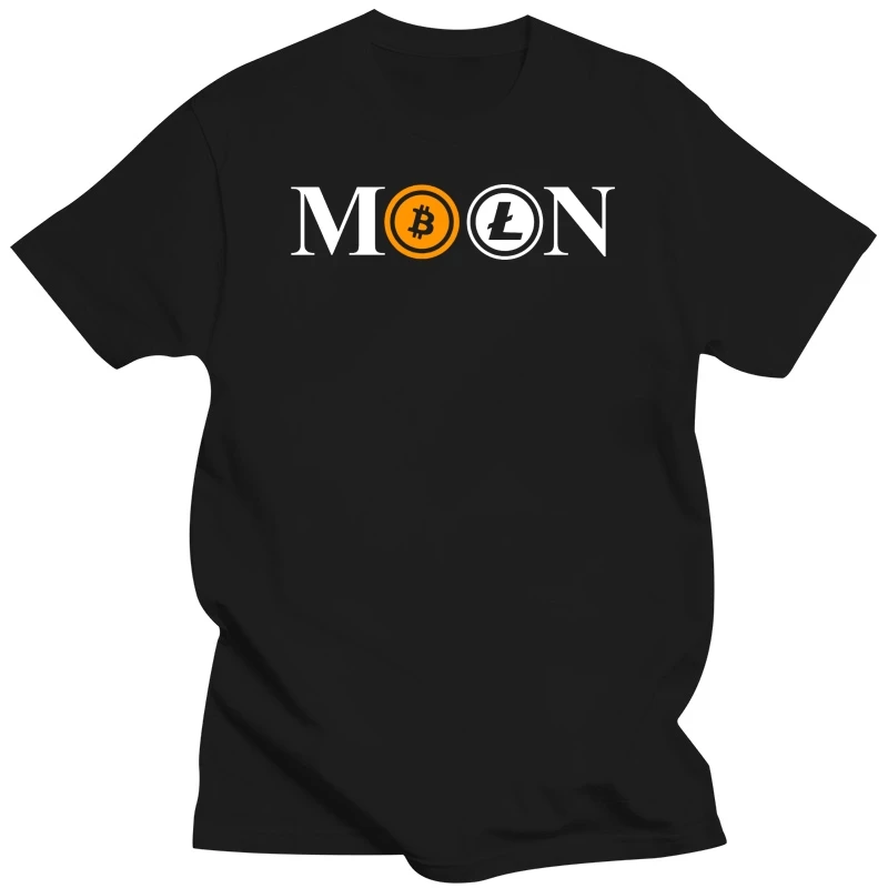 Men T shirt Cryptocurrency To The Moon Bitcoin Litecoin Hodl funny t-shirt novelty tshirt women