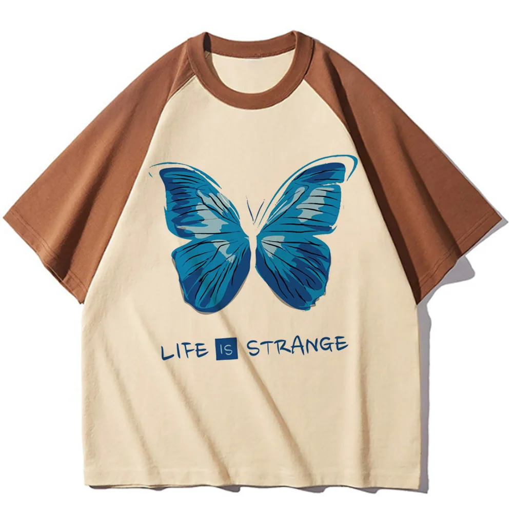 Life Is Strange women anime harajuku  Comfortable 2000s Graphic top tees Breathable graphic Grunge Punk Comfortable streetwear