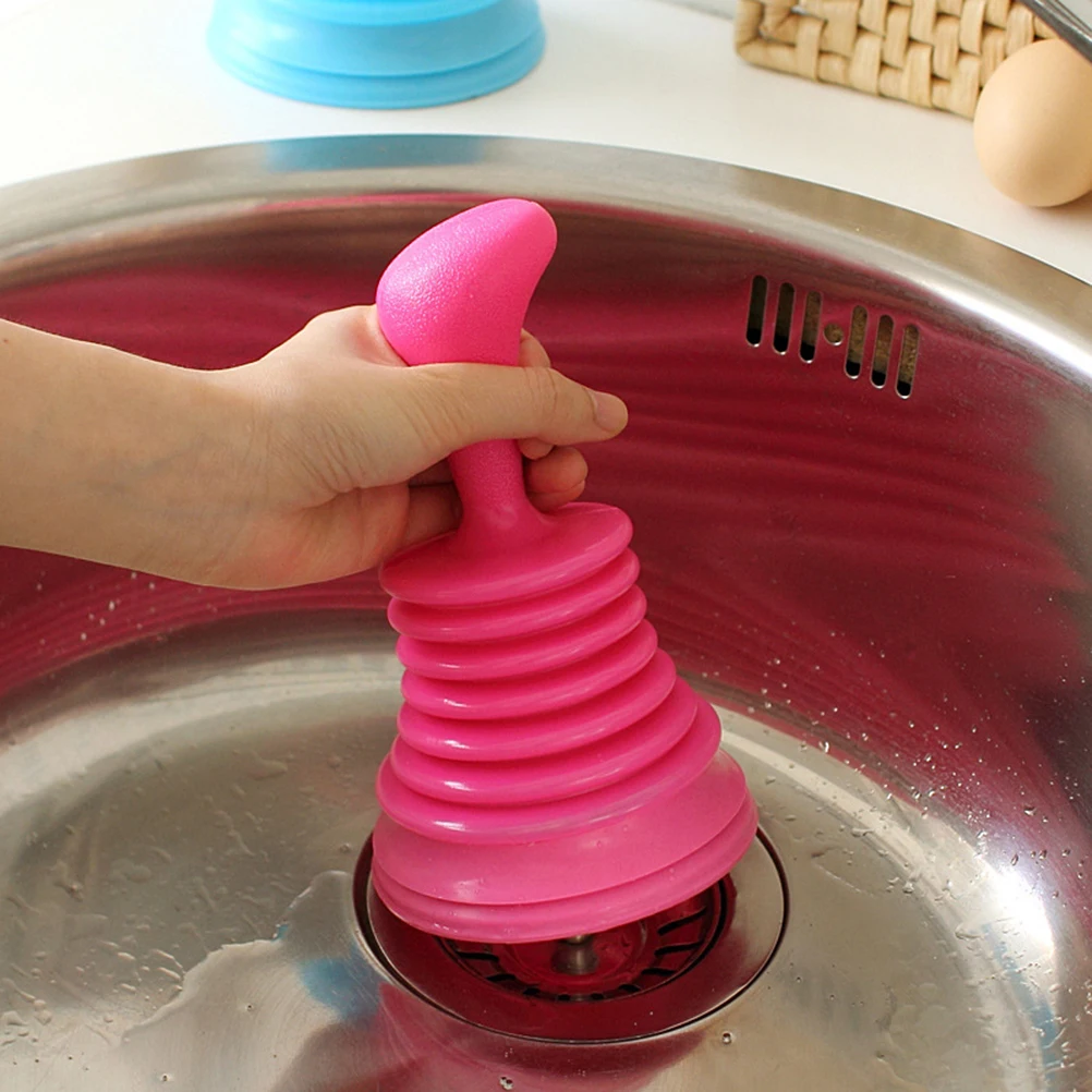 

Rose Red Basin Plunger 11X11X18Cm Pipeline Dredge For Bathroom Sink Drainage Cleaner Wash Sink Dredge Tool