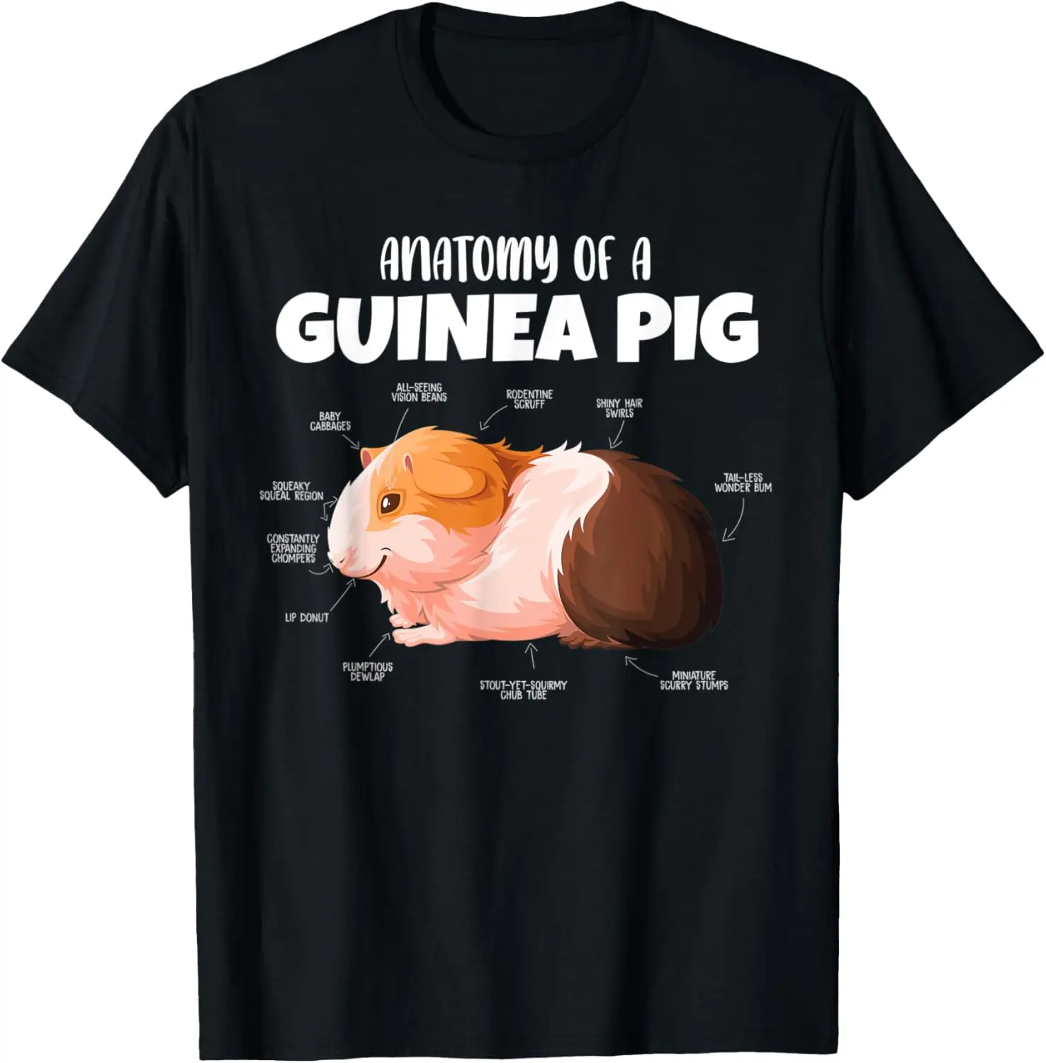 

Funny Anatomy of a Guinea Pig Gifts for Cute Furry Friends T-Shirt