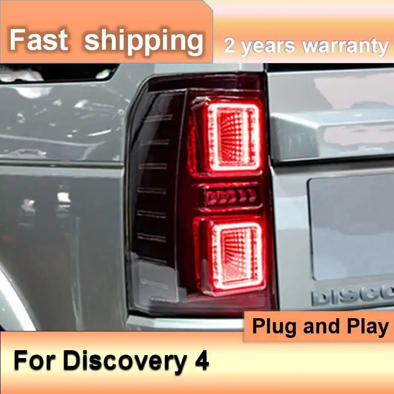 

Car Accessories for Land Rover Discovery 4 Rear Lights 2005-2016 Discovery 4 Taillights DRL+Brake+Turn Signal+Reversing+Fog