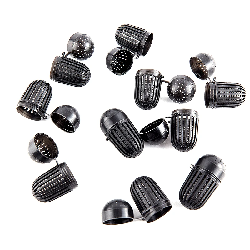 New【Mini Fish Bait Cage Feeder Fishing Lure Bag Shrimp Cage Lobster Baits Thread Ball Box Basket Feeder Holder Fish Accessories】