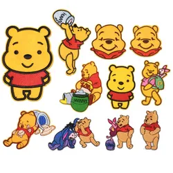 Cartoon Winnie the Pooh Patch Embroidered Iron on Lovely Embroidered Cloth Patches  DIY Garment Decoration Cloth