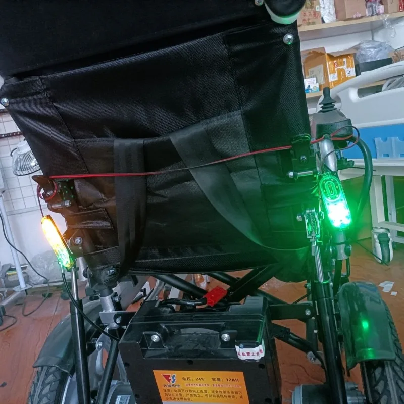 

24V Special Ultra Flash Electric Wheelchair Yellow Green Warning Light Night Running Light LED Flash Ultra Bright Universal Type