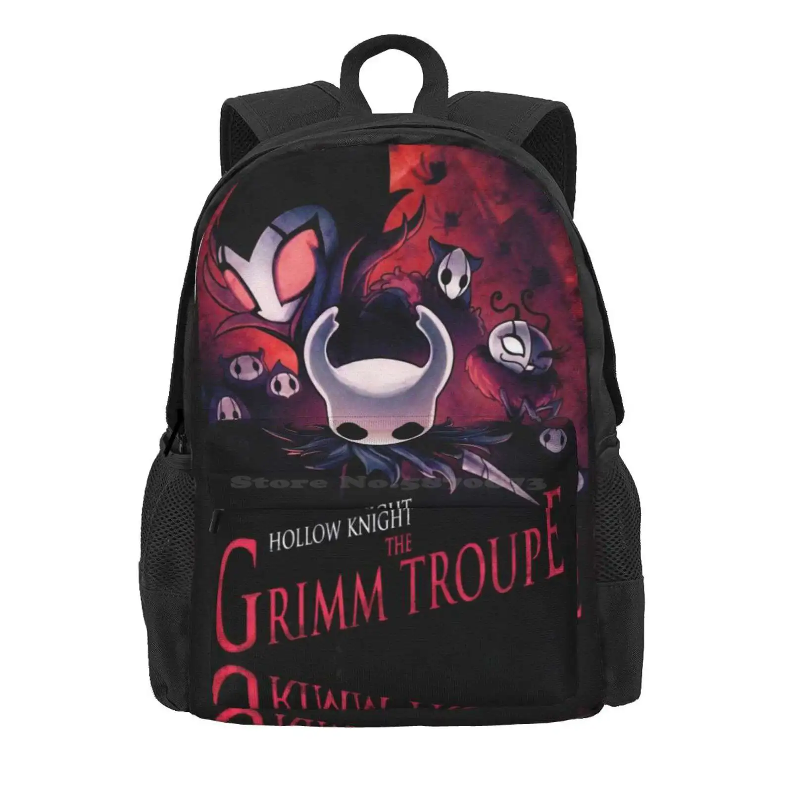 The Grimm Troupe Hot Sale Schoolbag Backpack Fashion Bags Hollow Knight Hornet Indie Game Gamer Maps Gaming Map The Grimm Troupe