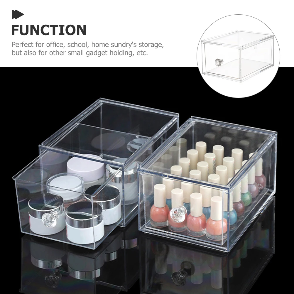 

Storage Drawer Box Containers Desktop Organizer for Cosmetics Makeup School Supplies Office Home Sundry Plastic RackDesktop