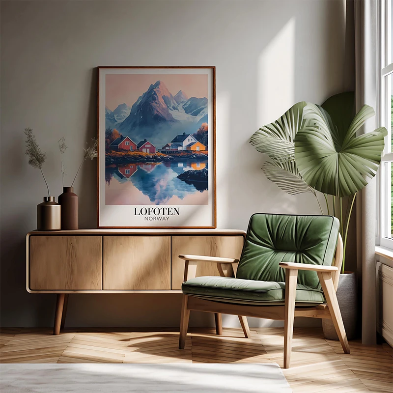 Europe Germany Finland Switzerland Italy City Landscape Berlin Lapland Geneva Lake Garda Travel Posters Canvas Paints Home Decor