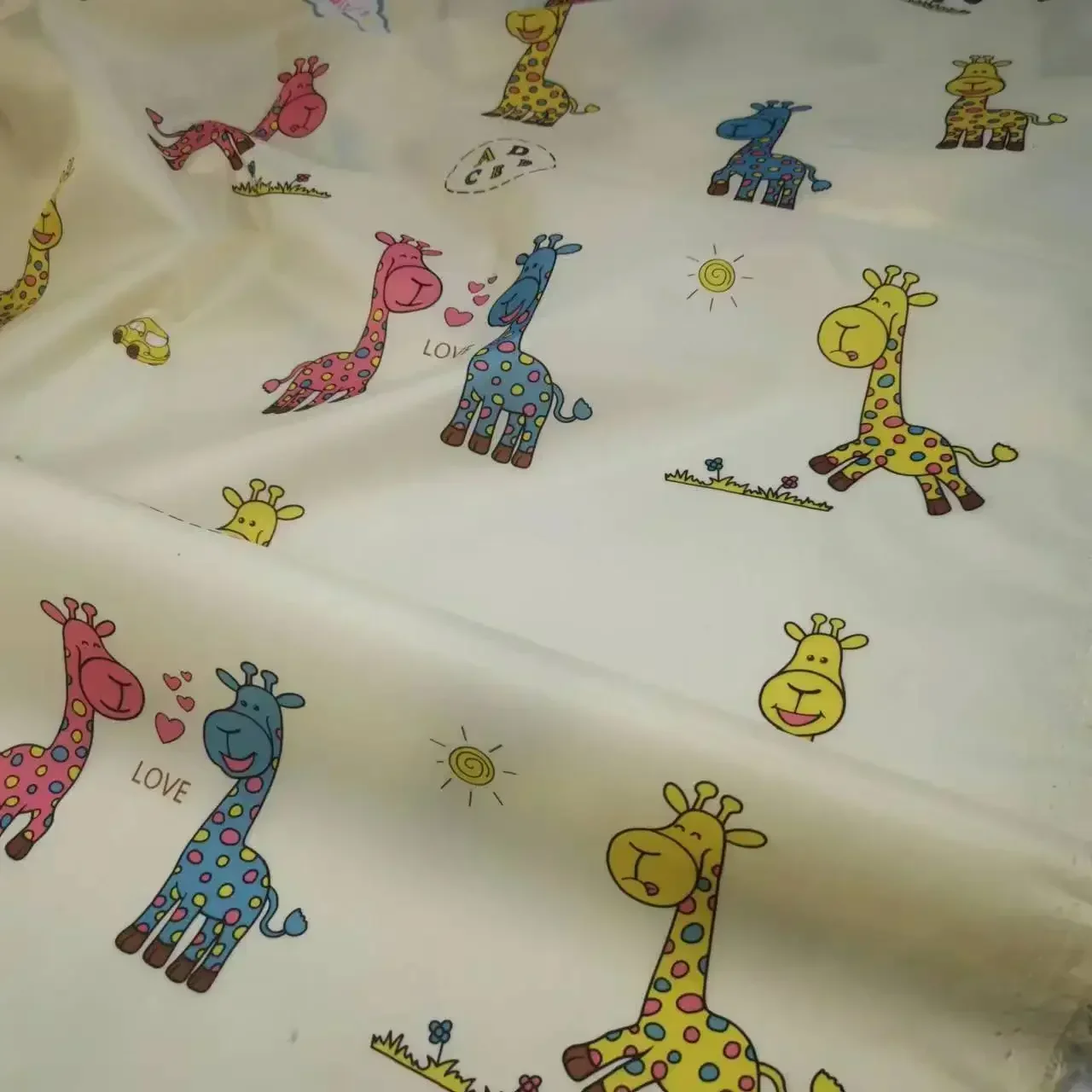 Waterproof Fabric Printed Oxford 210T Polyester Clear Coating For Kite Umbrella Raincoat Cloth