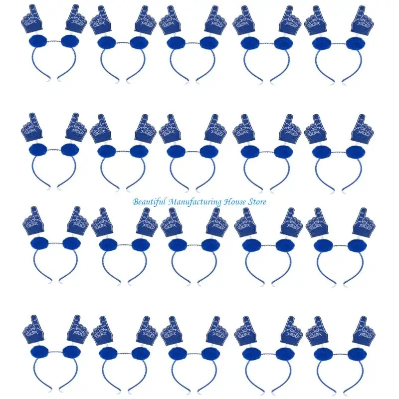 E56A Cheerleading Sports Design Headbands For Girls Boys Soccer Cheer Fan Event Washable Stretchy Fit