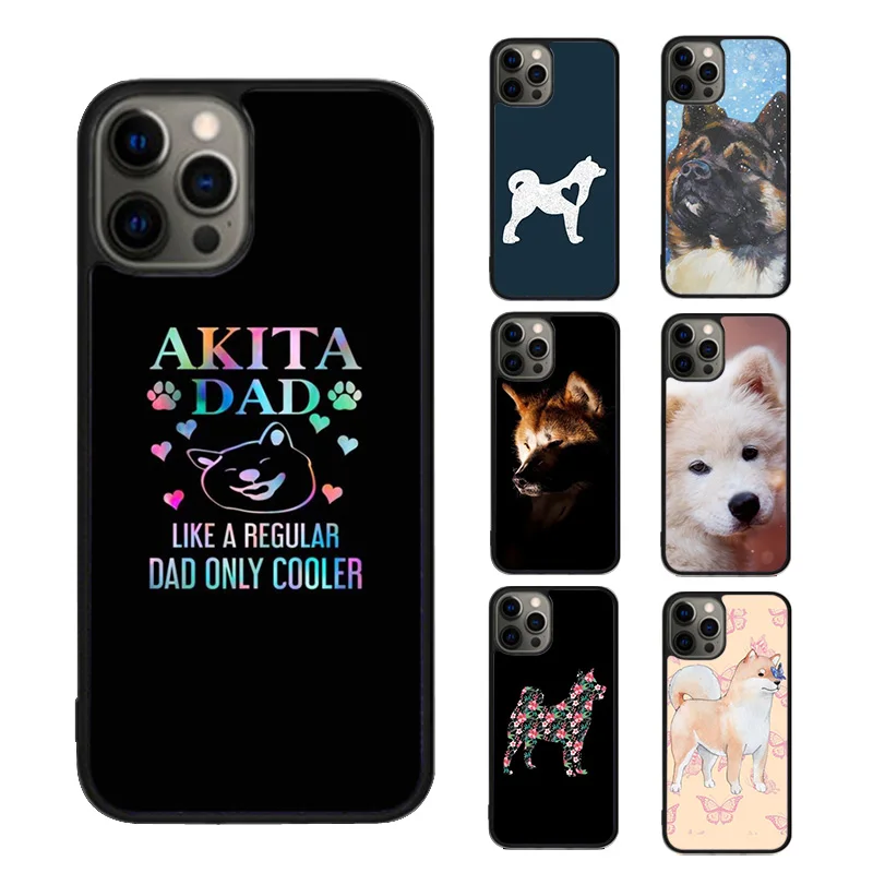 Animal Cute Dog Akita Phone Case cover For iPhone SE2020 15 16 14 13 Pro Max Coque 12 11 Pro Max For Apple 8 PLUS 7 fundas