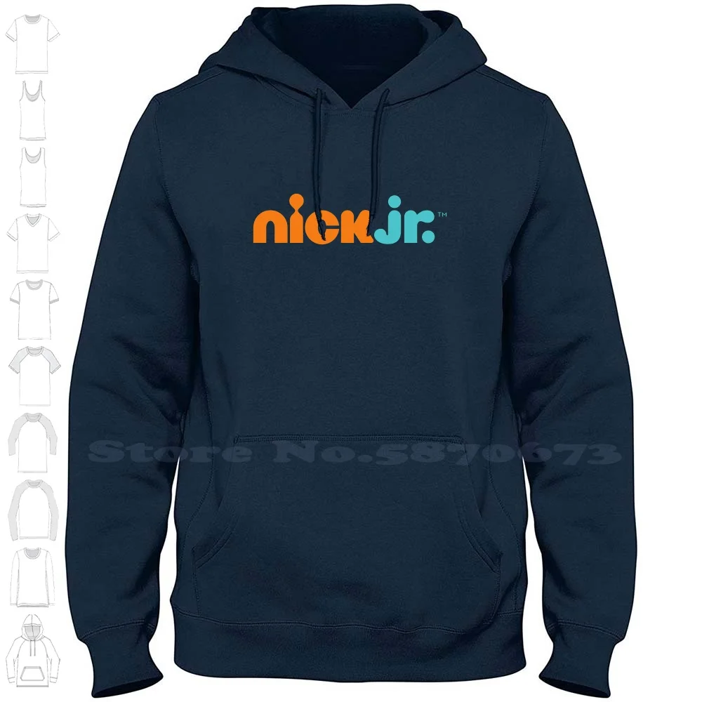 

Nick Jr Logo Unisex Clothing 100% Cotton Sweatshirt Printed Brand Logo Graphic Hoodie