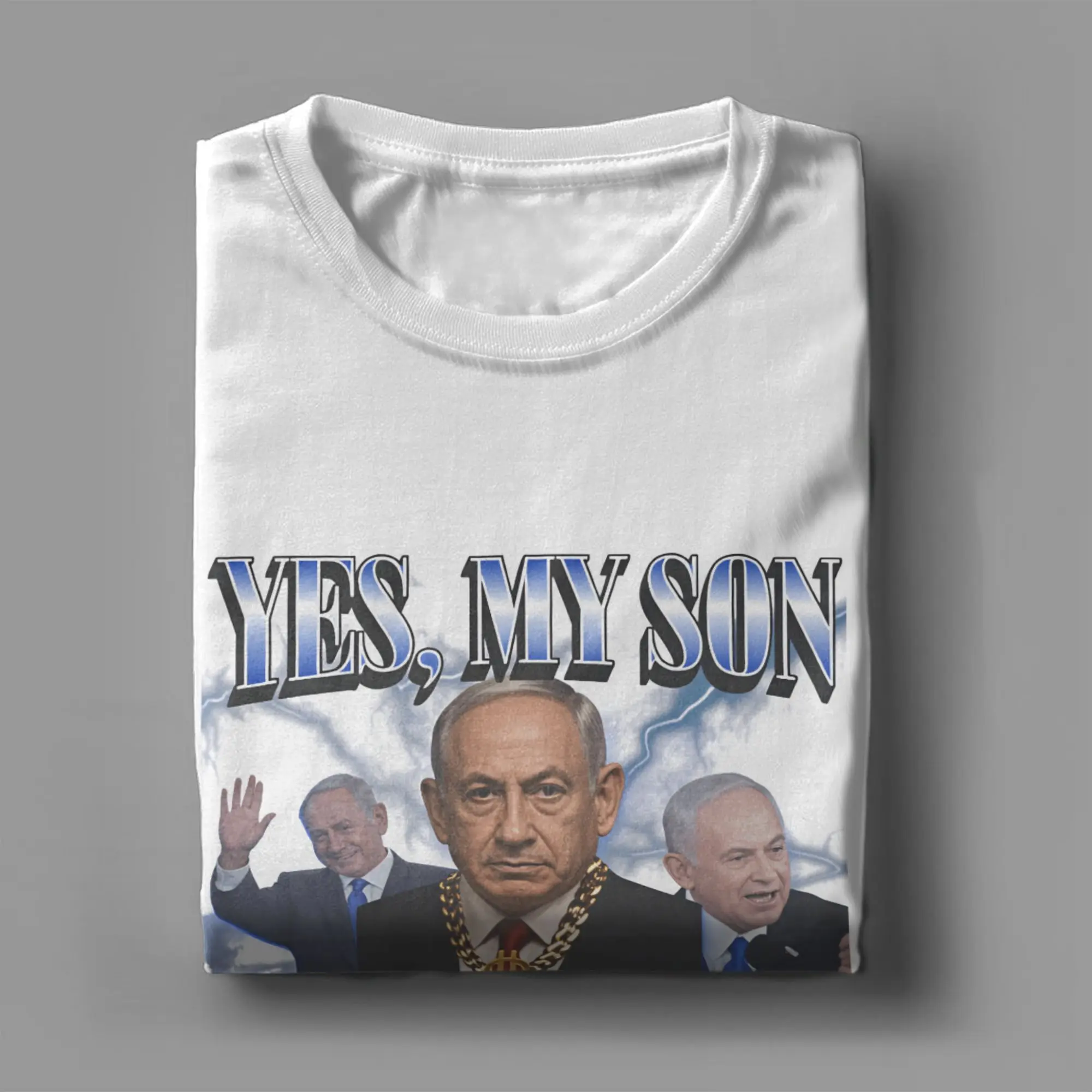 Benjamin Netanyahu Badass Funny Big Yahu Meme T-Shirt Sommer-Baumwoll-T-Shirts für Männer Design-T-Shirt Kurzärmelige lustige Kleidung – Detail 4