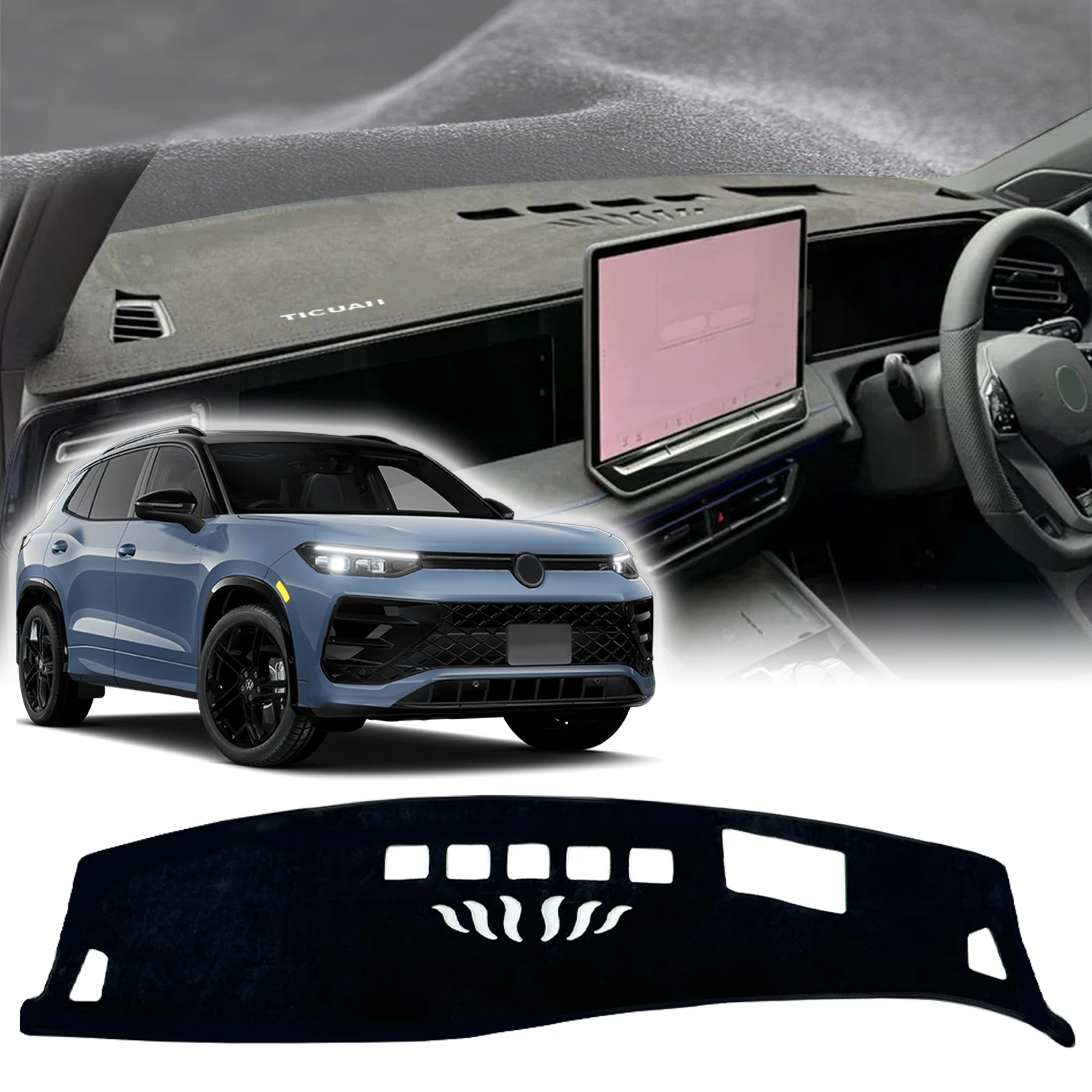 

fit for Tiguan 2024 2025 2026 Car Accessories DashMat Sunshade Dashmat Dashboard Cover Pad Protective Carpet