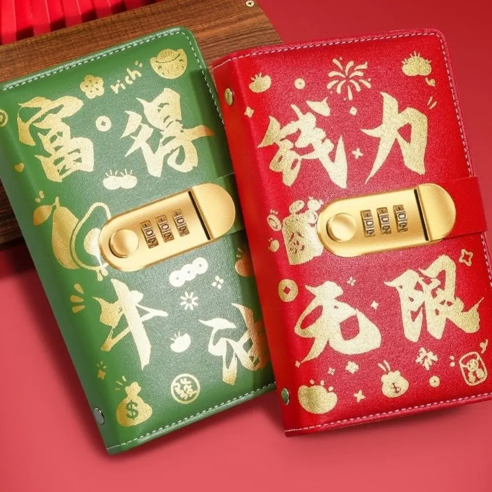 

Папка для накопления денег с кодовым замком, 100 конвертов, для челленджа «Сбережи миллион», портативная, водонепроницаемая