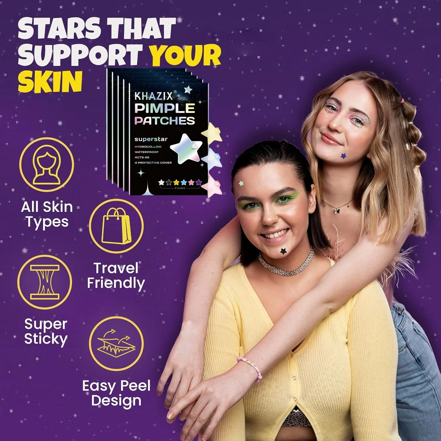 1400 قطعة من رقعة حب الشباب على شكل نجمة، رقعة حب الشباب للوجه، رقعة خافي العيوب، رقعة حب الشباب، رقيقة جدًا وقابلة للتنفس